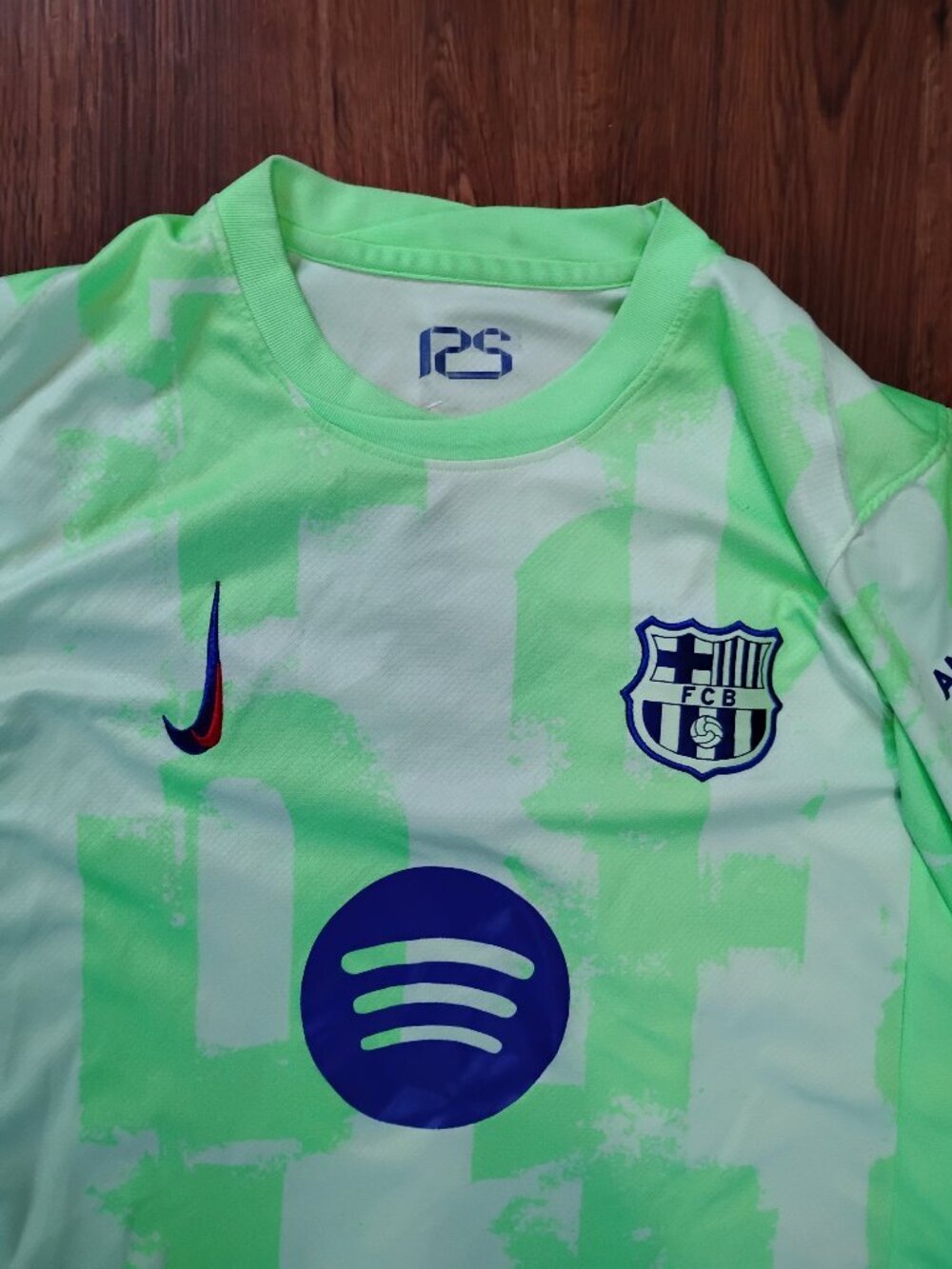 Nike FC Barcelona Soccer 2024/25 Third Barely Volt Jersey Football